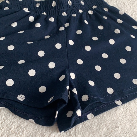 Gap Girls Navy & White Polka Dot Shorts 4/5 EUC - Picture 4 of 7